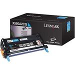 Cyan lasertoner X560 - Lexmark - 4.000 sider